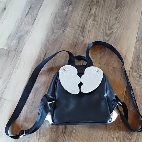 Cute Pink Piglet Accent Black Mini Backpack - Picture 5 of 8